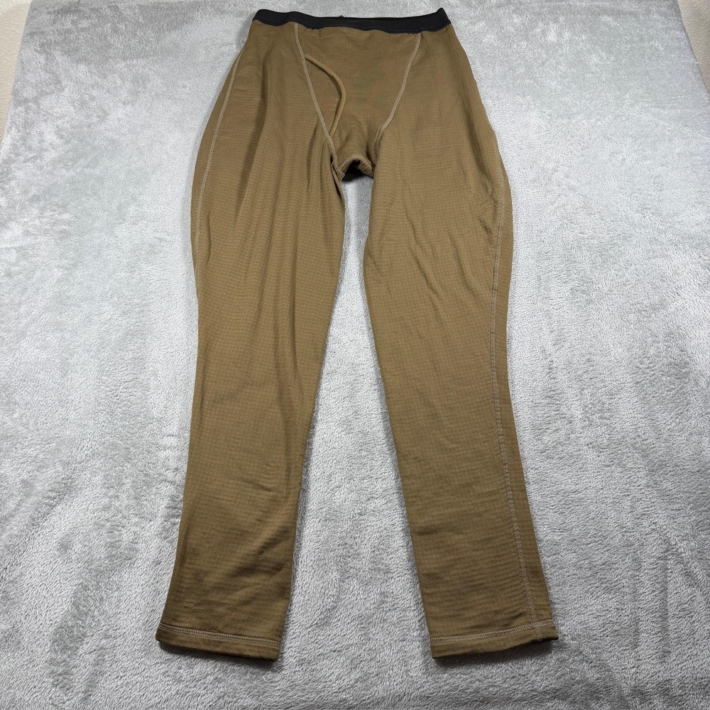 Beyond Clothing Krios Long Johns Mens Large Brown L2 Grid Base Layer USA
